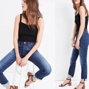 Madewell Slim Boyjean Raw Hem Edition Size 28